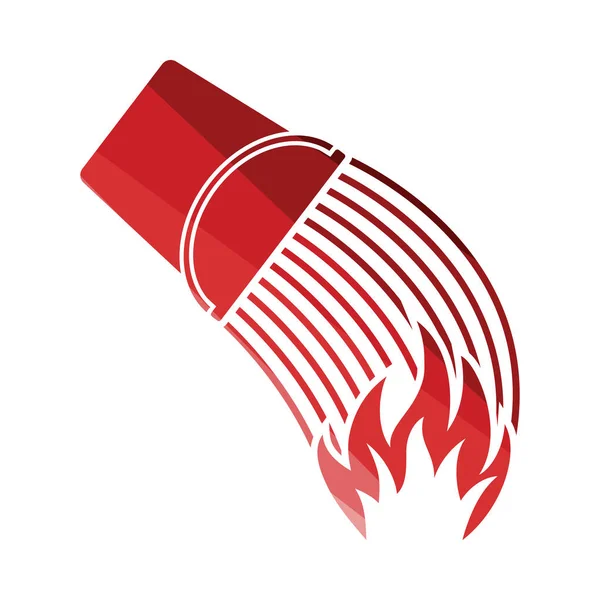Icona del secchio del fuoco — Vettoriale Stock