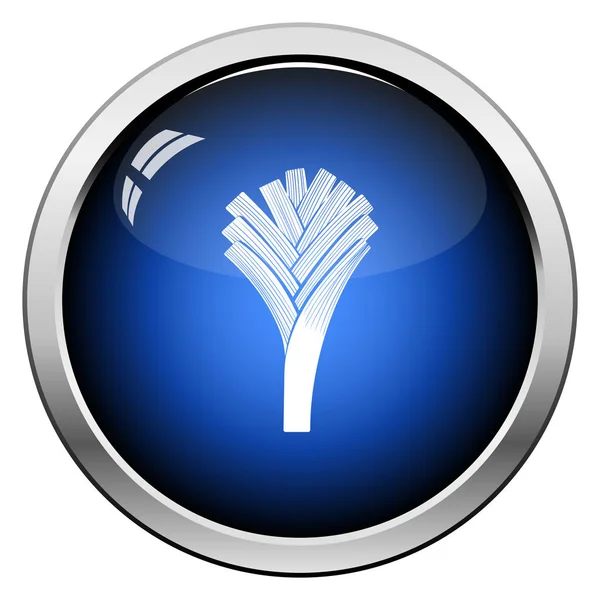 Icono de cebolla puerro — Vector de stock