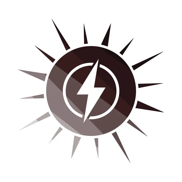 Zonne-energie pictogram — Stockvector