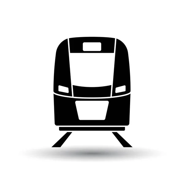 Icona del treno vista frontale — Vettoriale Stock