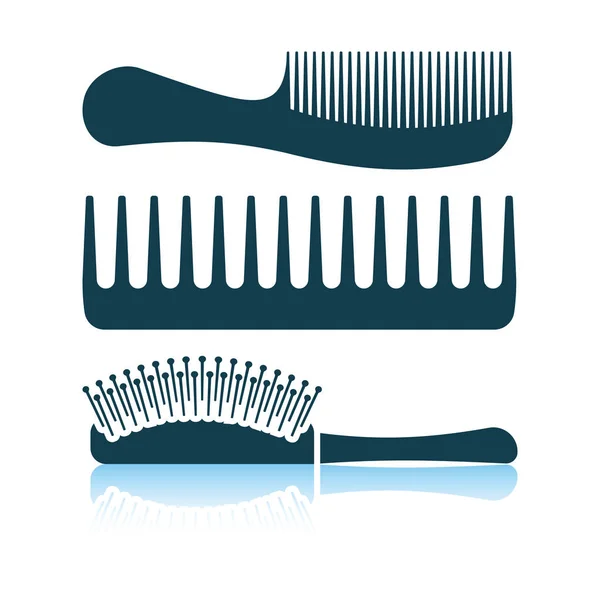 Saç fırçası simgesi — Stok Vektör