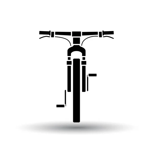 Μπροστινή όψη με εικονίδιο ποδηλάτου — Διανυσματικό Αρχείο