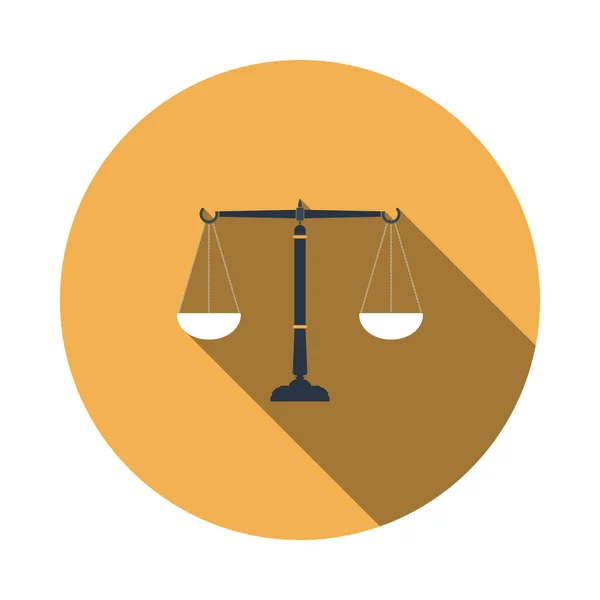 Ikona měřítko spravedlnosti — Stockový vektor
