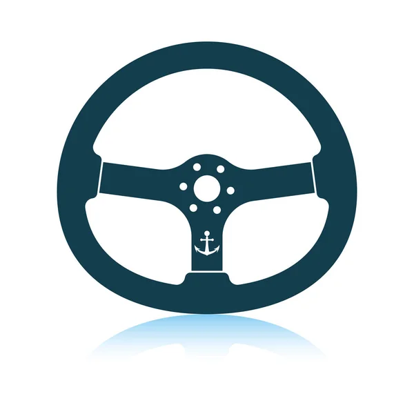 Icon of  steering wheel — Stock Vector