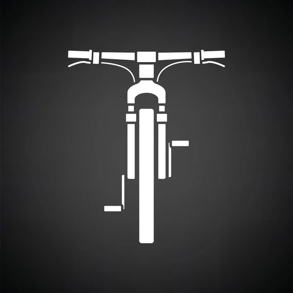 Pohled na ikonu jízdního kola — Stockový vektor