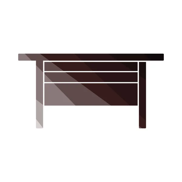 Icono de mesa de oficina jefe — Archivo Imágenes Vectoriales