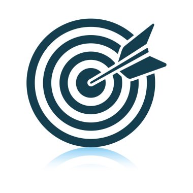 Dart sevici simgesi ile hedef