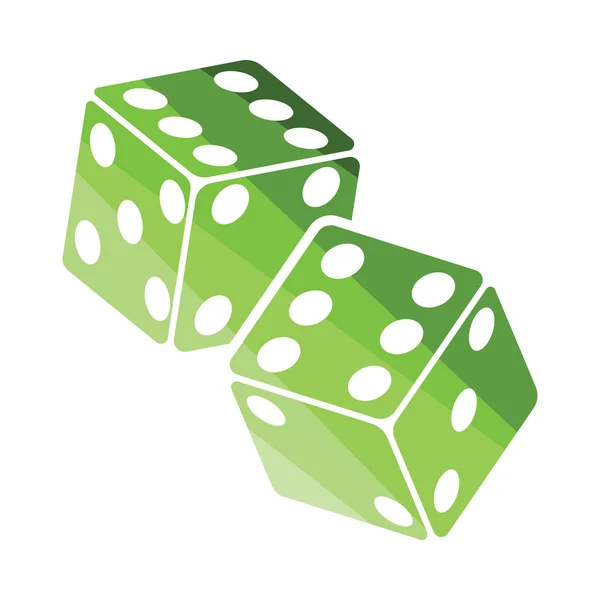 Craps dice ikonen — Stock vektor