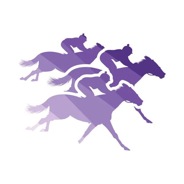 Icono de paseo a caballo — Vector de stock