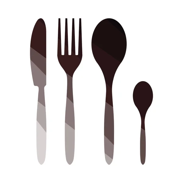 Silverware set icon — Stock Vector