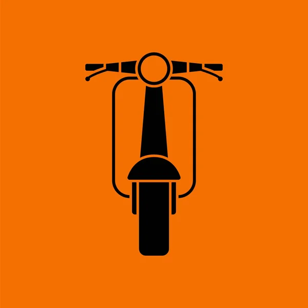 Scooter icône vue de face — Image vectorielle