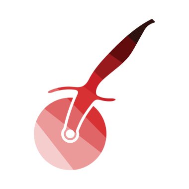 Pizza rulo bıçak simgesi