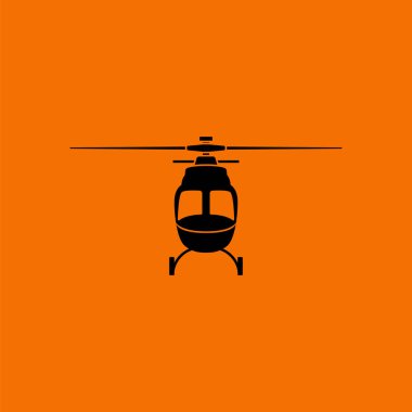 Helikopter simgesi ön görünümü