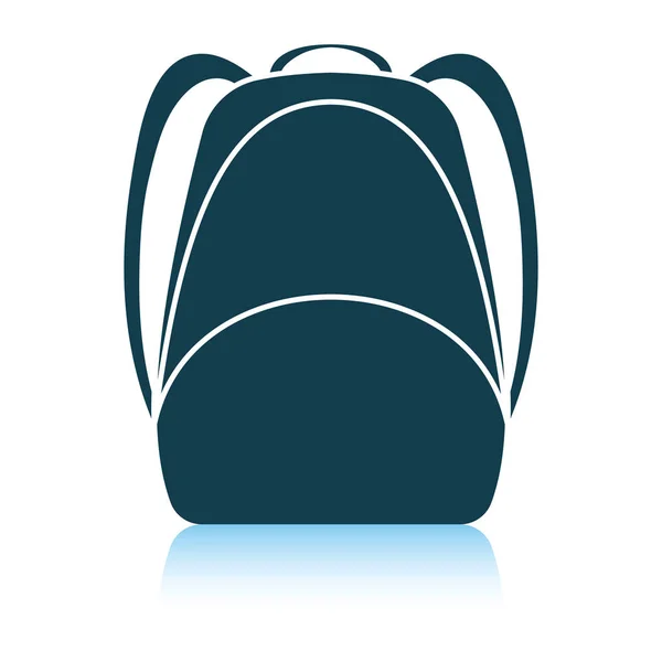 Skolan ryggsäck ikonen — Stock vektor