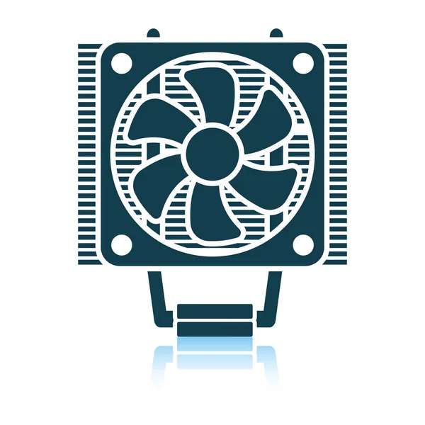 Icône du ventilateur CPU — Image vectorielle