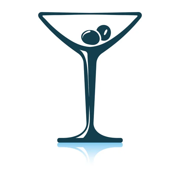 Ikonen för cocktailglas — Stock vektor