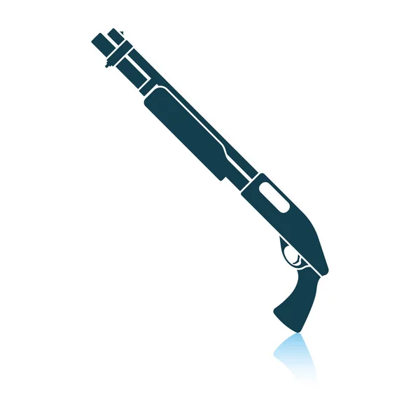 Pomp-action shotgun pictogram — Stockvector