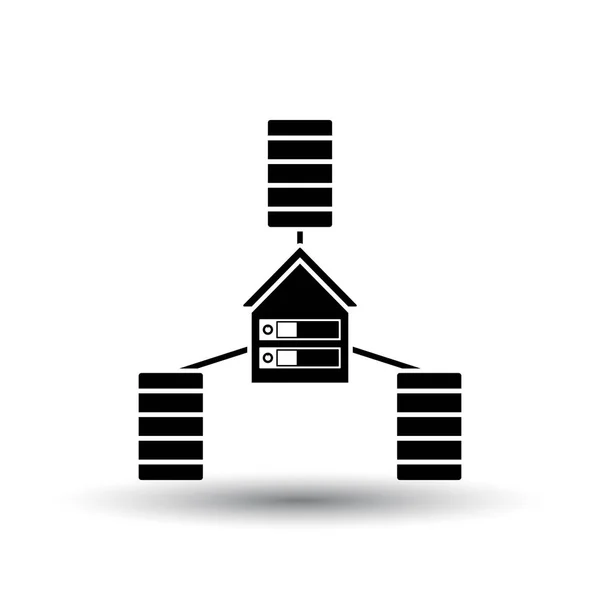 Icono del centro de datos — Vector de stock