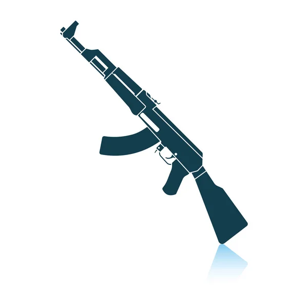 Rassian wapen geweer pictogram — Stockvector
