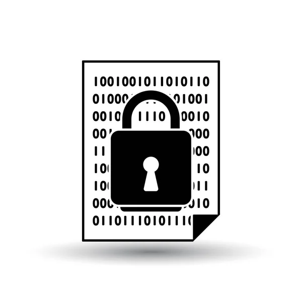 Icono de seguridad de datos — Vector de stock