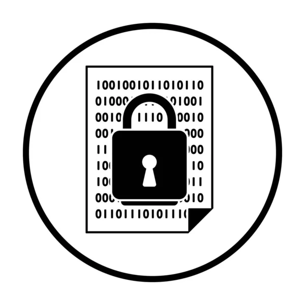 Icono de seguridad de datos — Vector de stock