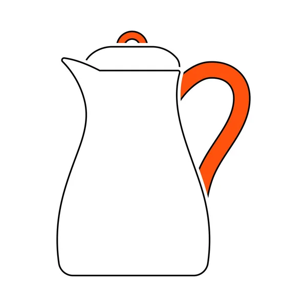 Icône de cruche en verre — Image vectorielle
