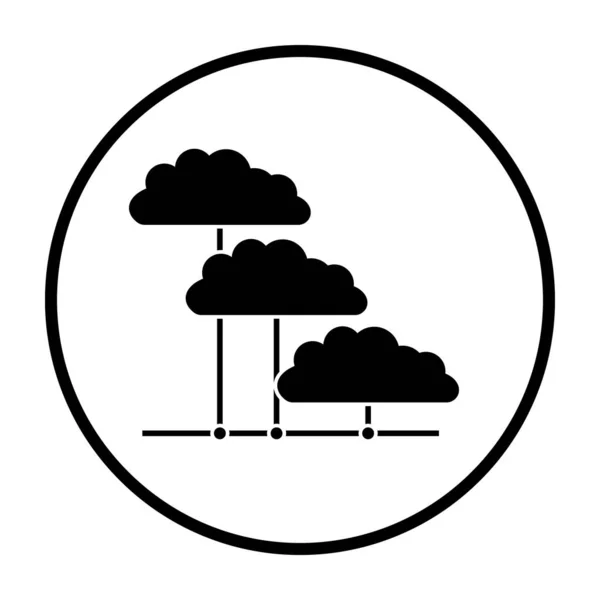 Cloud Network Icon — Stock Vector