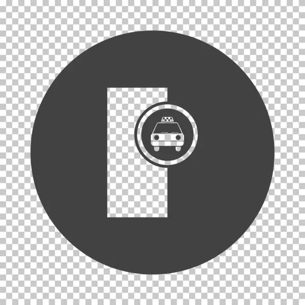 Taxi station pictogram — Stockvector