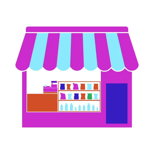 Sátor shop ikonra — Stock Vector