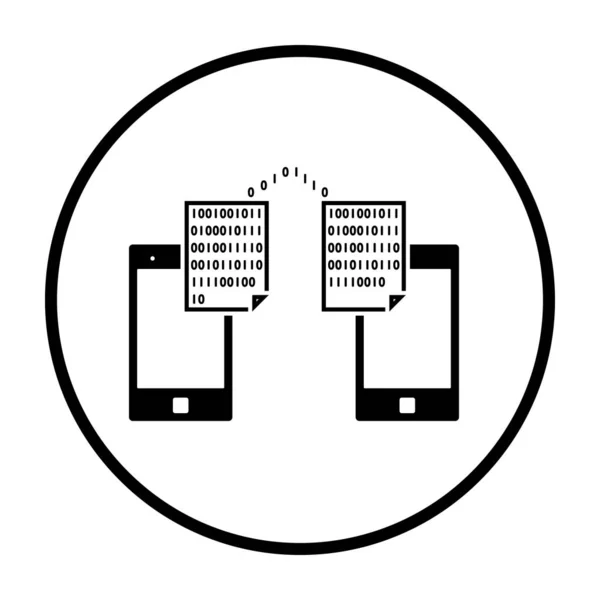 Exchanging Data Icon — Stock Vector