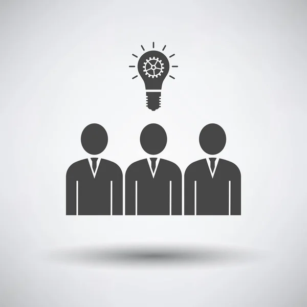 Corporate Team Finding New Idea Icon — Stock Vector