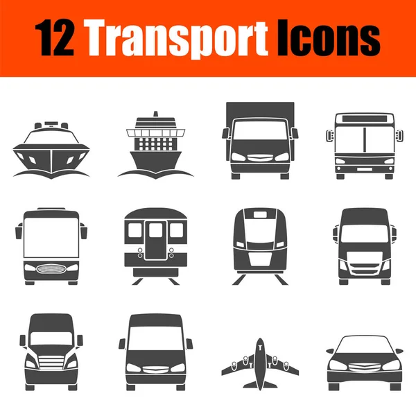 Icône de transport en vue frontale — Image vectorielle