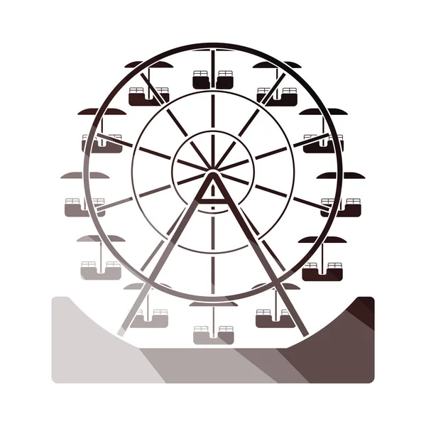 Ícone da roda gigante — Vetor de Stock
