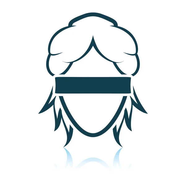 Femida head icon — Stock Vector