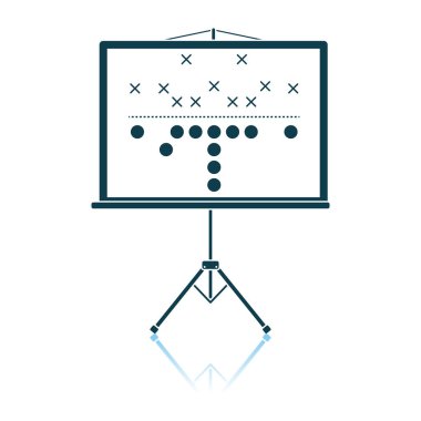 Amerikan futbolu oyun planı stand simgesi