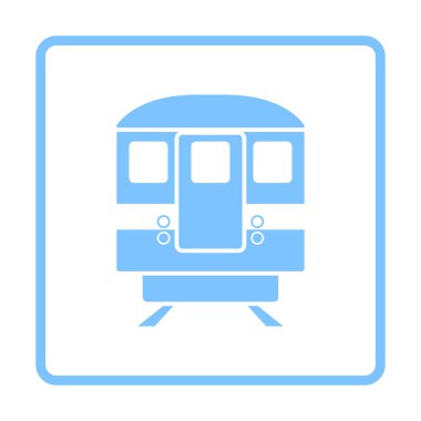 Metro tren simgesi ön görünümü