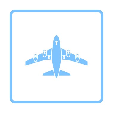 Uçak kalkış simgesi ön görünümü