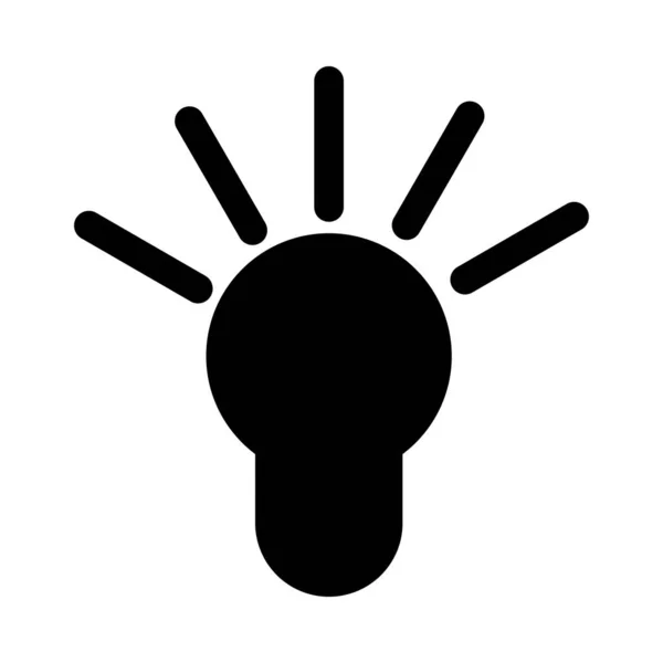 Idea icono de la lámpara — Vector de stock