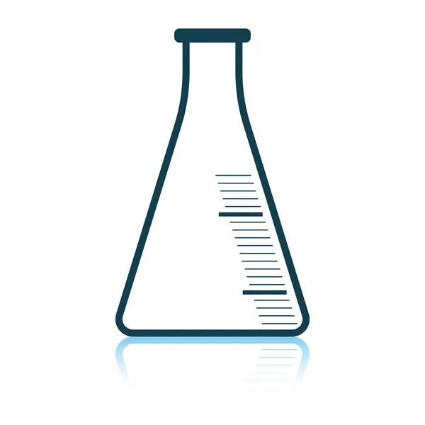 Ícone do frasco de cone de química —  Vetores de Stock