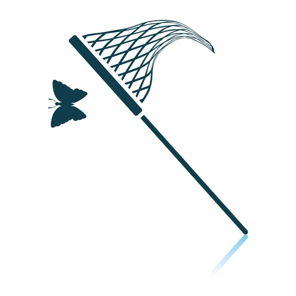 Vlinder netto pictogram — Stockvector