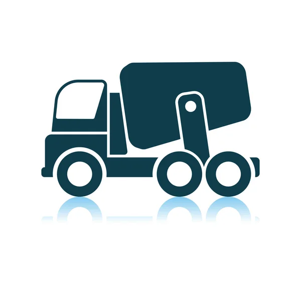 Icône de bétonnière camion — Image vectorielle