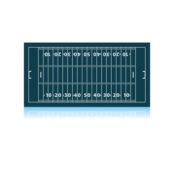 Icône de marque de terrain de football américain — Image vectorielle