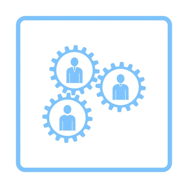 Teamwerk pictogram — Stockvector