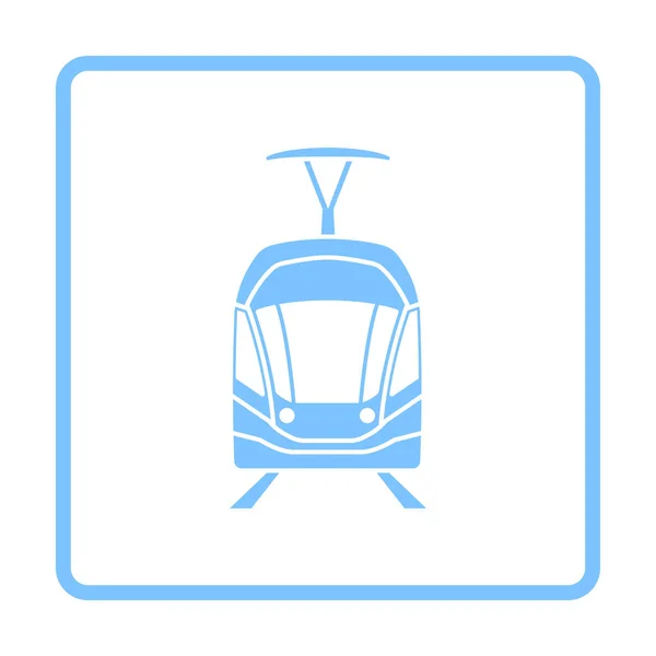 Icône de tramway vue de face — Image vectorielle