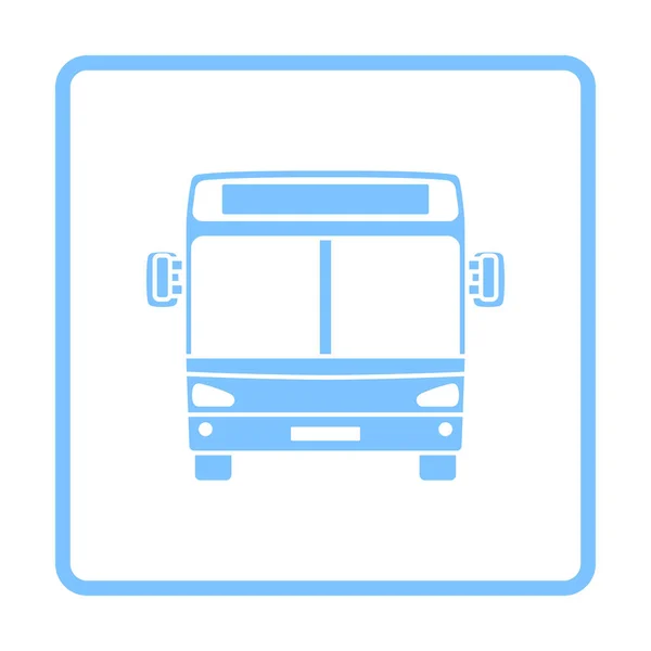 Stadsbus icoon vooraanzicht — Stockvector
