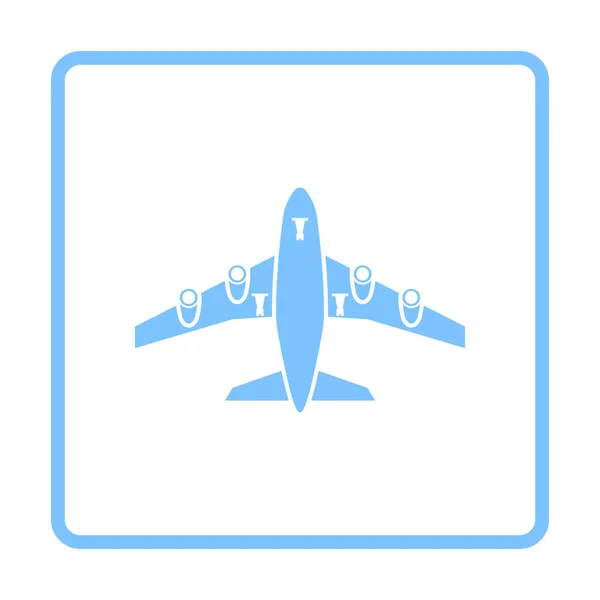 Flugzeug Start Symbol Frontansicht — Stockvektor