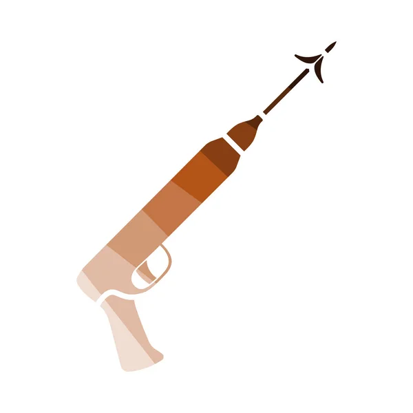 Icona del fucile da pesca — Vettoriale Stock