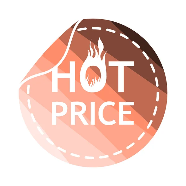 Icono de precio caliente — Vector de stock