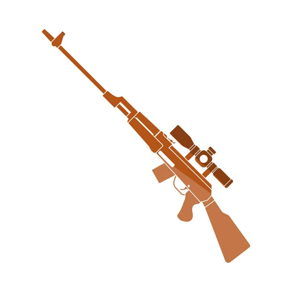 Sniper geweer pictogram — Stockvector