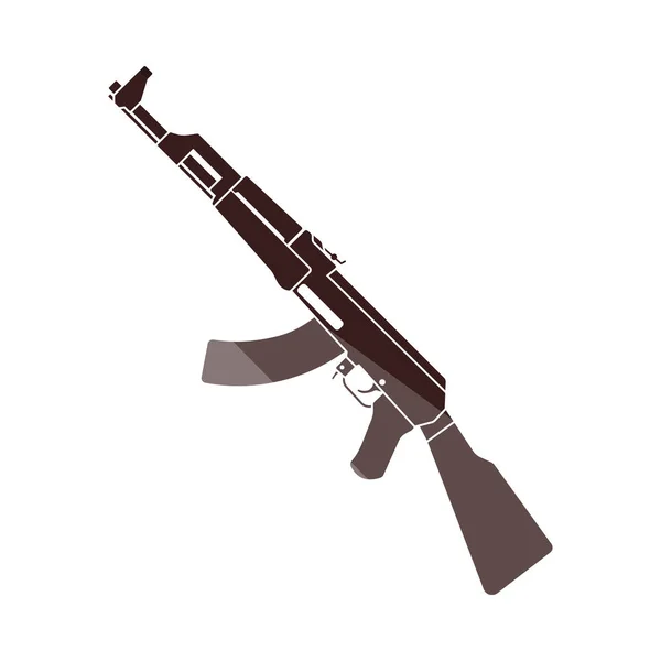Rassian zbraň puška ikona — Stockový vektor